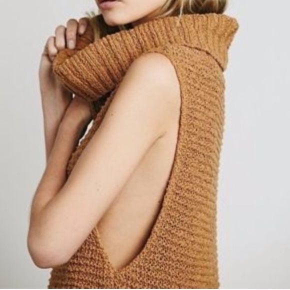 Women's Cozy Knit Sleeveless Sweater - Tan - Picture 3 of 13